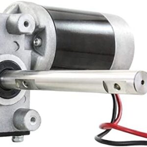 New 12 Volt Salt Spreader Motor w/Gear Box Compatible with/Replacement for Curtis Meyer Lesco Trynex D6106, D6107, D6107-06, D610706 0.618in Shaft OD