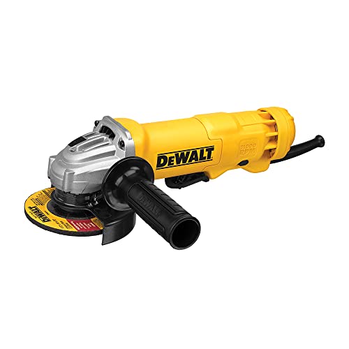 DEWALT Angle Grinder, 4-1/2-Inch, 11-Amp, 11,000 RPM, With Dust Ejection System, Corded (DWE402W)