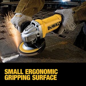 DEWALT Angle Grinder, 4-1/2-Inch, 11-Amp, 11,000 RPM, With Dust Ejection System, Corded (DWE402W)