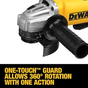 DEWALT Angle Grinder, 4-1/2-Inch, 11-Amp, 11,000 RPM, With Dust Ejection System, Corded (DWE402W)