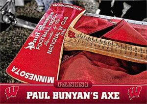 paul bunyan's axe trophy football card (wisconsin badgers) 2015 panini team collection #10