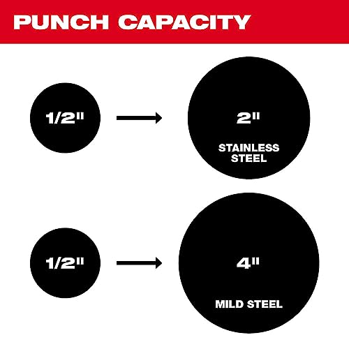 Milwaukee 2677-21 M18 FORCE LOGIC 6T Knockout Tool 1/2" - 2" Kit