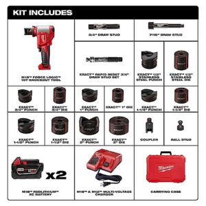 Milwaukee 2677-21 M18 FORCE LOGIC 6T Knockout Tool 1/2" - 2" Kit