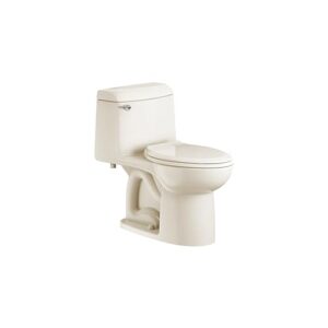 american standard 2034314.021 champion 4 one-piece toilet with toilet seat, elongated front, chair height, bone, 1.6 gpf