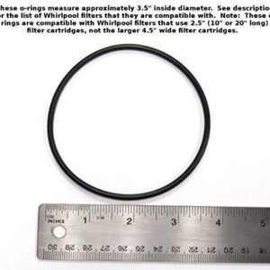 Captain O-Ring - (3 Pack) Replacement WHKF-C8 O-Rings for Whirlpool WHKF-DWHV, WHKF-DWH & WHKF-DUF Water Filter Housing