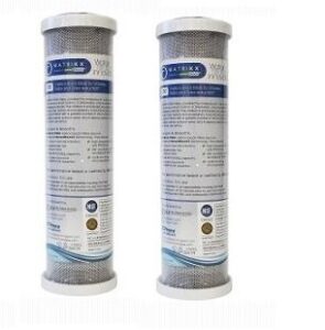 kx matrikx 32-250-10-green chlorine taste and odor filter cartridge, 10-inch (2 pack)