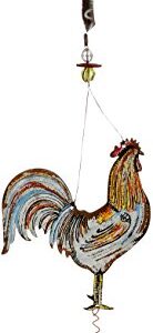 Sunset Vista Designs 92158 Bouncy Garden Decoration with Mini Cowbell, 11-Inch, Rooster
