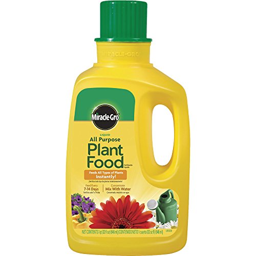 Miracle-Gro 1001502 All Purpose Liquid Plant Food Concentrate Plant Fertilizer (6 Pack), 32 oz