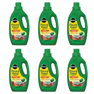 miracle-gro pour & feed plant food (liquid), 32 fl. oz. (6 pack)
