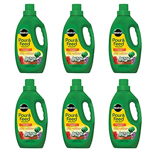 Miracle-Gro Pour & Feed Plant Food (Liquid), 32 fl. oz. (6 Pack)