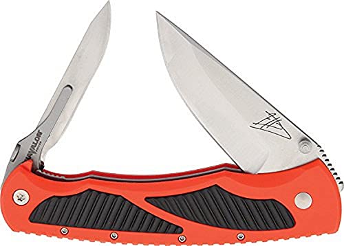 Havalon XTC-TZBO Titan, Double Folding Blade, Black/Orange Handle 6 Extra 60A and 6 Extra 70A Blades, Blade Remover, Jim Shockey Holster