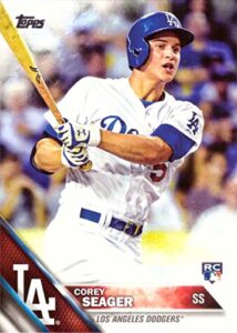 2016 topps baseball #85 corey seager rookie card - his 1st official rookie card