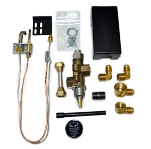 copreci side inlet safety pilot kit with 3-inch swivel quick connect (72pknqm), natural gas