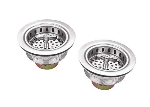 MSDP5050P 33" x 22" Stainless Steel Drop In Double Bowl Kitchen Sink with Drain Assembly