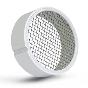 raven r1508 termination cap vent cover mesh screen, round furnace pvc pipe stainless steel roof vent cap, drain screen 2" inner & 2-3/8" outer diameter