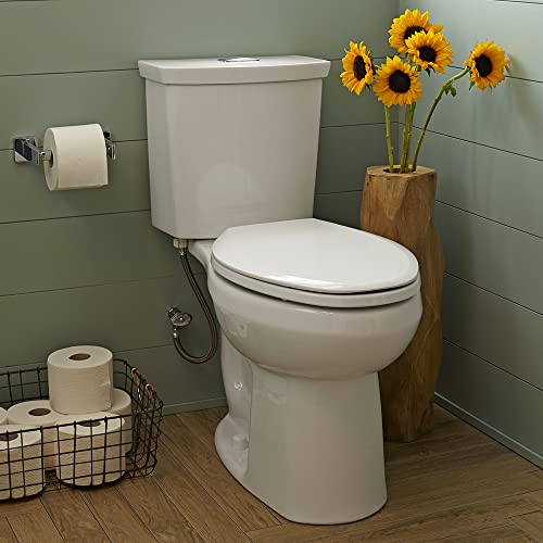 American Standard 2887218.020 H2Option Two-Piece Toilet, Elongated Front, Standard Height, Dual Flush, White, 0.92 - 1.28 gpf