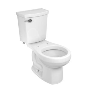 american standard 288da114.020 h2optimum two-piece toilet, round front, standard height, white, 1.1 gpf