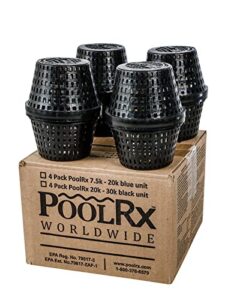 poolrx 101067 black units swimming-pool-algaecides (4 pack), 20,000-30,000 gallon