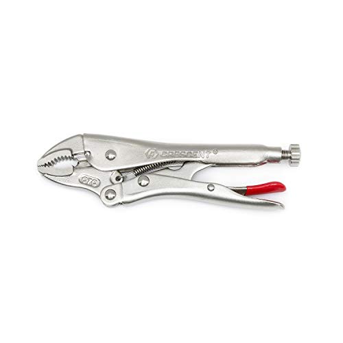 Crescent 5 Piece 5 Inch, 7 Inch & 10 Inch Curved Jaw & 6 Inch & 9 Inch Long Nose Locking Pliers with Wire Cutter - CLP5SETN