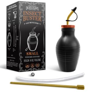 dr. killigan's the insect buster - bulb duster, sprayer, applicator, dispenser for diatomaceous earth and other powders - a non-toxic, natural and safe tool - small (8oz)