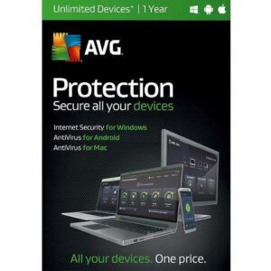 avg protection - unlimited devices - 1 year (pc software)
