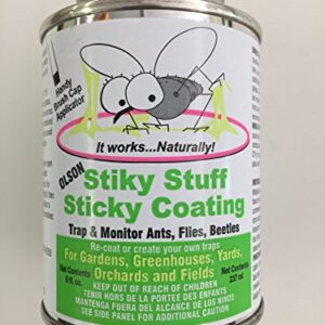 Olson Sticky Stuff Brush On Insect Trap Coating 8oz. with Brush Cap