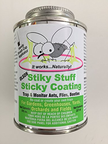 Olson Sticky Stuff Brush On Insect Trap Coating 8oz. with Brush Cap