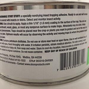 Olson Sticky Stuff Brush On Insect Trap Coating Safe Non-Toxic 1 Quart