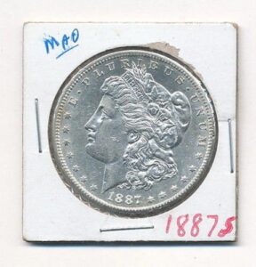 1887 s morgan dollar $1 brilliant uncirculated
