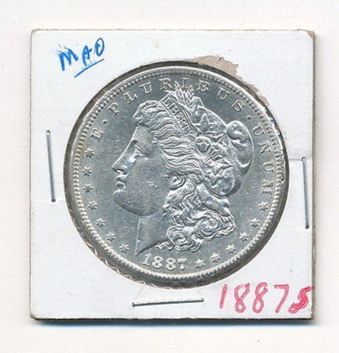 1887 S Morgan Dollar $1 Brilliant Uncirculated