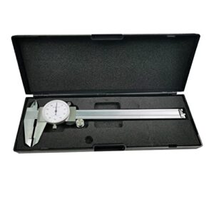 hfs (r) 0-6" imperial calipers; 4 way dial caliper 0.001" shock proof new ; plastic case