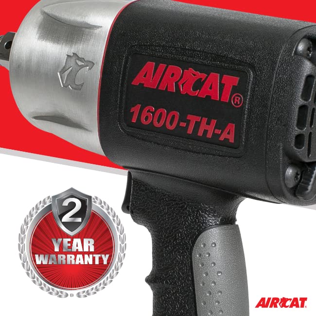 AIRCAT Pneumatic Tools 1600-TH-A: Composite Impact Wrench 1600 ft-lbs - 3/4-Inch