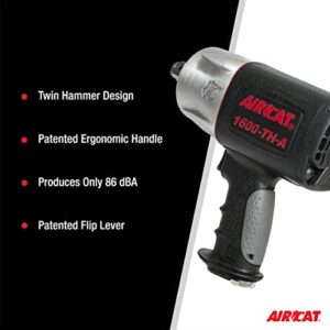 AIRCAT Pneumatic Tools 1600-TH-A: Composite Impact Wrench 1600 ft-lbs - 3/4-Inch