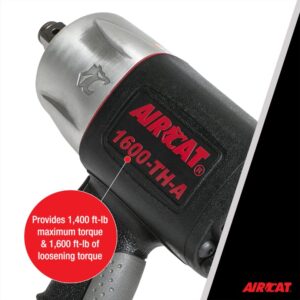 AIRCAT Pneumatic Tools 1600-TH-A: Composite Impact Wrench 1600 ft-lbs - 3/4-Inch