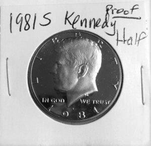 1981 s s proof kennedy half dollar half dollar pr-63 us mint