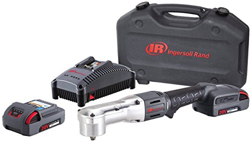 Ingersoll Rand W5330 20V 3/8" Cordless Right Angle Tool, Kit with tool/charger/case/2 batteries