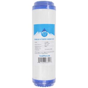 replacement for compatible with ge gx1s01r granular activated carbon filter - universal 10-inch cartridge compatible with ge single stage drinking water filtration unit - denali pure brand