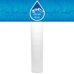 replacement for culligan rvf-10 polypropylene sediment filter - universal 10-inch 5-micron cartridge compatible with culligan rvf-10 exterior water filter - denali pure brand