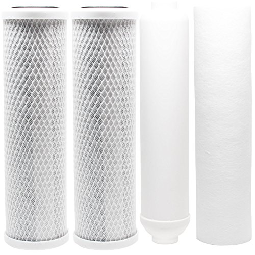 2-Pack Replacement Filter Kit Compatible with Vitapur VRO-5 RO System - Includes Carbon Block Filters, PP Sediment Filter & Inline Filter Cartridge - Denali Pure Brand