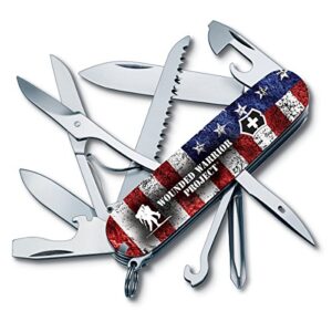 victorinox swiss army multi-tool, fieldmaster pocket knife, red