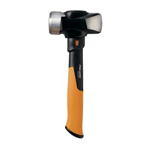 fiskars isocore 3 pound club hammer, 11 inch,750910-1001,orange/black