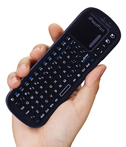 iPazzPort 2.4G Mini Wireless Keyboard with Touchpad Mouse Combo, Lightweight Portable Keyboard Controller, Compatible with Android TV Box/PC/Tablets/PS4/Raspberry Pi 3/HTPC KP-810-19S