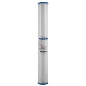 hydronix spc-25-2001 universal whole house sediment pleated water filter, washable and reusable, 2.5" x 20" - 1 micron