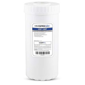 hydronix udf-10bp coconut shell gac water filter for whole house commercial or industrial 4.5" x 10"