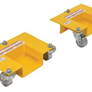 Vestil PRRJ-Dol Pallet Rack Lifting Dollies (Pack of 2),Yellow