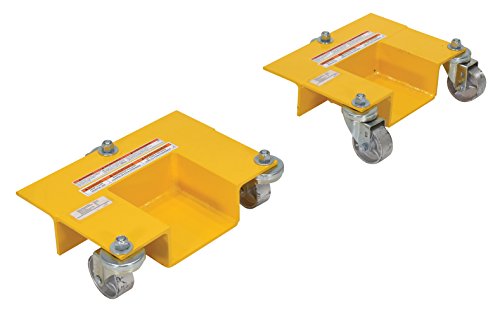 Vestil PRRJ-Dol Pallet Rack Lifting Dollies (Pack of 2),Yellow