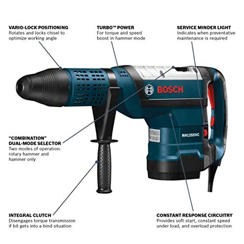 BOSCH RH1255VC SDS-max Rotary Hammer, 2 In.