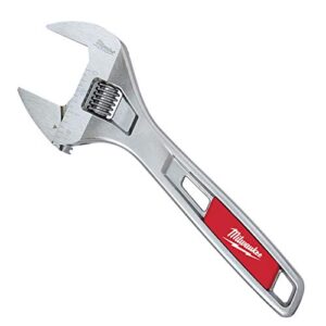 agn 48-22-7508 wide jaw adjustable wrench, 8"