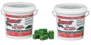 tomcat farm and home bait chunx, 4-pound and tomcat mouse killer (2 pack)