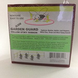 Olson Garden Guard Yellow 2" Wide by 100ft. Sticky Fly Ribbon Safe Non-Toxic